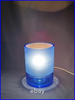 Lampe Verre Bleue SPACE AGE Époque Pop Art Deco 1960 70