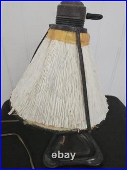 Lampe Vintage En Fer Forgé Art Deco