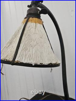 Lampe Vintage En Fer Forgé Art Deco