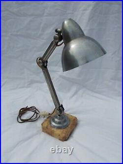 Lampe Vintage Marbre Moderniste Bauhaus Art Deco Antique Lamp MID Century XX