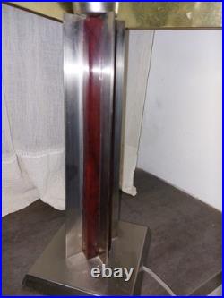 Lampe à Poser vintage ART DECO Style ROMEO REGA Altuglas Et Chrome SUPERBE Lampe à Poser vintage ART DECO Style ROMEO REGA Altuglas Et Chrome SUPERBE