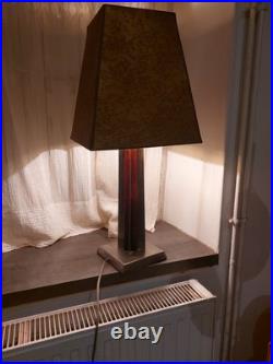 Lampe à Poser vintage ART DECO Style ROMEO REGA Altuglas Et Chrome SUPERBE