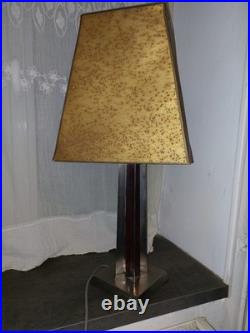 Lampe à Poser vintage ART DECO Style ROMEO REGA Altuglas Et Chrome SUPERBE