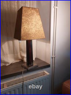 Lampe à Poser vintage ART DECO Style ROMEO REGA Altuglas Et Chrome SUPERBE