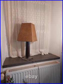 Lampe à Poser vintage ART DECO Style ROMEO REGA Altuglas Et Chrome SUPERBE