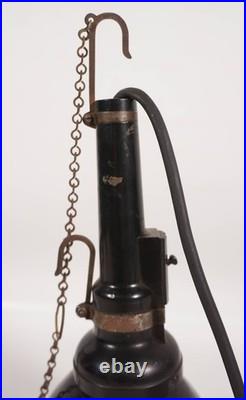 Lampe à Suspension Vintage Bauhaus Art Déco Lampe Atelier Industrielle black