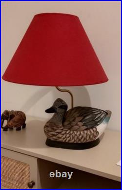 Lampe à poser décorative Pied canard sculpté Style cottage / vintage