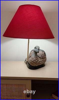 Lampe à poser décorative Pied canard sculpté Style cottage / vintage