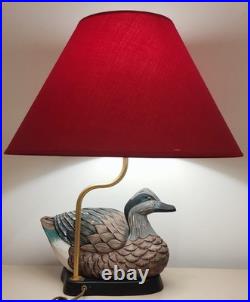 Lampe à poser décorative Pied canard sculpté Style cottage / vintage
