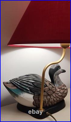 Lampe à poser décorative Pied canard sculpté Style cottage / vintage