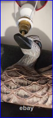 Lampe à poser décorative Pied canard sculpté Style cottage / vintage