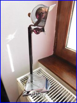 Lampe ancienne pirouett, art déco en métal chrome