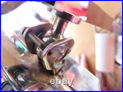 Lampe ancienne pirouett, art déco en métal chrome