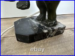 Lampe art deco Éléphant Régule Marbre Signé PERRINA