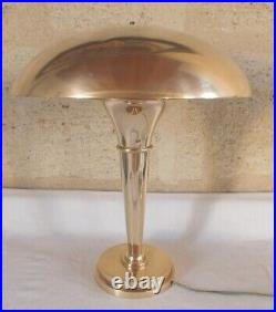 Lampe art déco champignon bronze