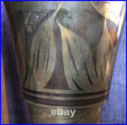 Lampe art deco signée A. Ducobu en dinanderie