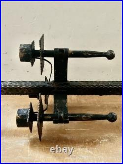 Lampe art deco vintage tripode fer forgé brutaliste ferronnerie d'art FERRO ARTE