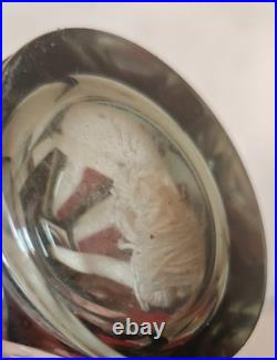 Lampe berger paris art deco cristal baccarat intact