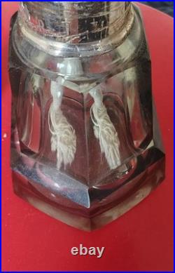 Lampe berger paris art deco cristal baccarat intact