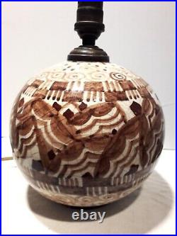 Lampe boule art déco, Lachenal pièce unique, 1920