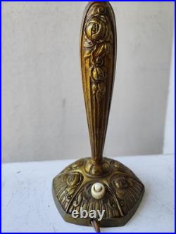 Lampe bronze Art nouveau Art déco Fleurs Et Bronze