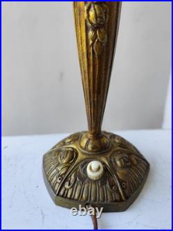 Lampe bronze Art nouveau Art déco Fleurs Et Bronze