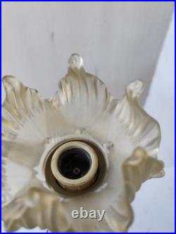 Lampe bronze Art nouveau Art déco Fleurs Et Bronze