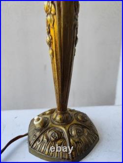 Lampe bronze Art nouveau Art déco Fleurs Et Bronze