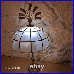 Lampe bronze, nacre esprit art déco