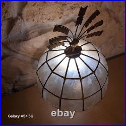 Lampe bronze, nacre esprit art déco