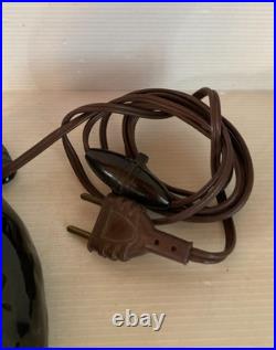 Lampe céramique noire Otarie au ballon jaune Art Déco année 40 XX