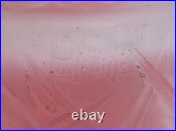 Lampe champignon art deco 1930 signée Muller Frères pied fer martelé TBE