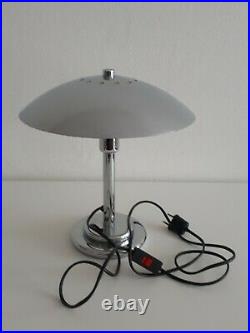 Lampe champignon chromée ART DECO Vintage 1970 Luminor