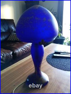 Lampe champignon pâte de verre