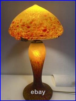 Lampe champignon pâte de verre