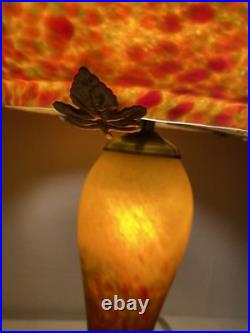 Lampe champignon pâte de verre