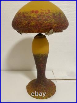 Lampe champignon pâte de verre