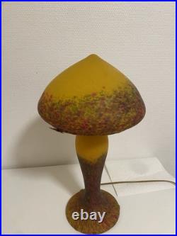 Lampe champignon pâte de verre
