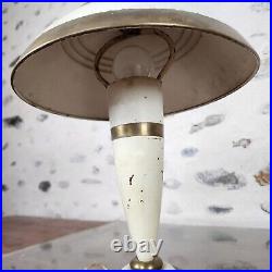 Lampe champignon tôle années 30 Art Déco