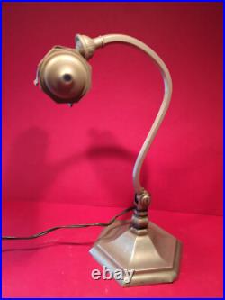 Lampe de bureau art deco 1930 bronze nikelé