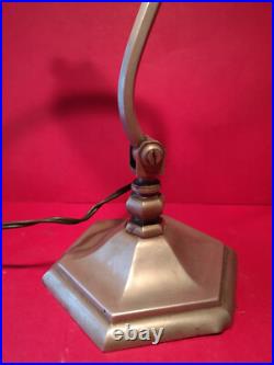 Lampe de bureau art deco 1930 bronze nikelé Lampe de bureau art deco 1930 bronze nikelé