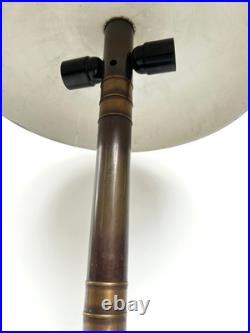 Lampe de bureau champignon 1930 Art Déco moderniste esprit Bauhaus laiton patiné