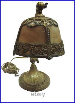 Lampe de bureau réglable art déco en bronze C1910 Français Tortue en bronze