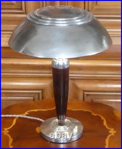 Lampe de bureau table Chromée Art Déco Vintage superbe fonctionne