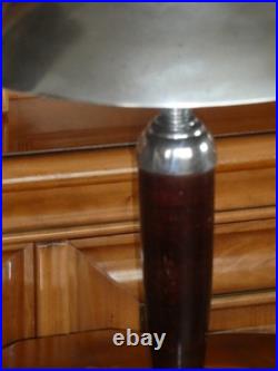 Lampe de bureau table Chromée Art Déco Vintage superbe fonctionne
