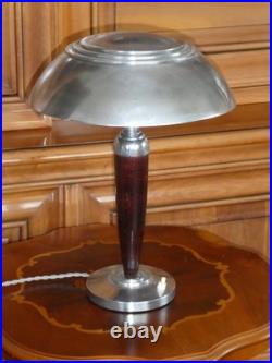 Lampe de bureau table Chromée Art Déco Vintage superbe fonctionne