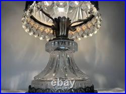 Lampe de chevet à poser en cristal taillé- art déco