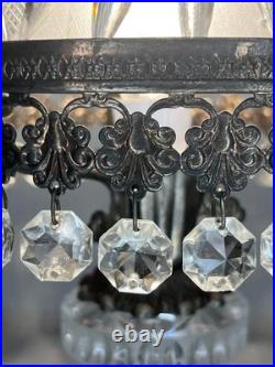 Lampe de chevet à poser en cristal taillé- art déco