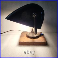 Lampe de notaire, banquier, bureau en metal émaillé, 1920,30, art déco