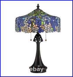 Lampe de table Art déco Tiffany Cobalt